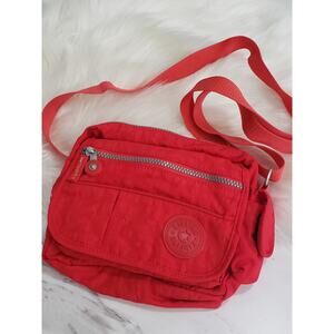 Kipling RED‎ ROUGE Women's Convertible Sling Bag Crossbody Purse